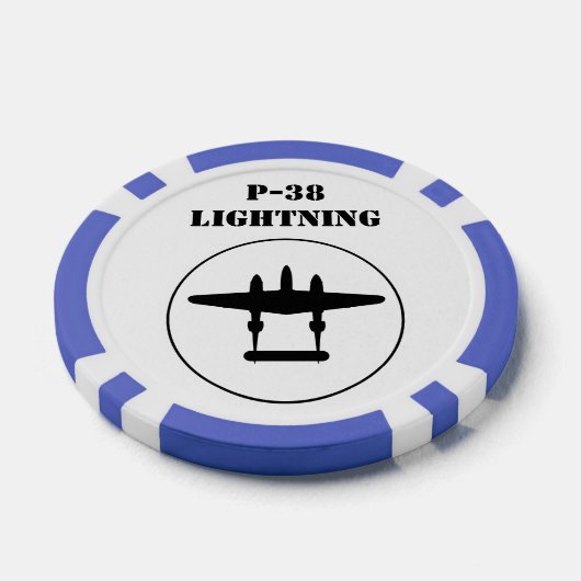P-38 Bliksem Poker Chips (Enkel)