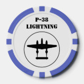 P-38 Bliksem Poker Chips (Voorkant)
