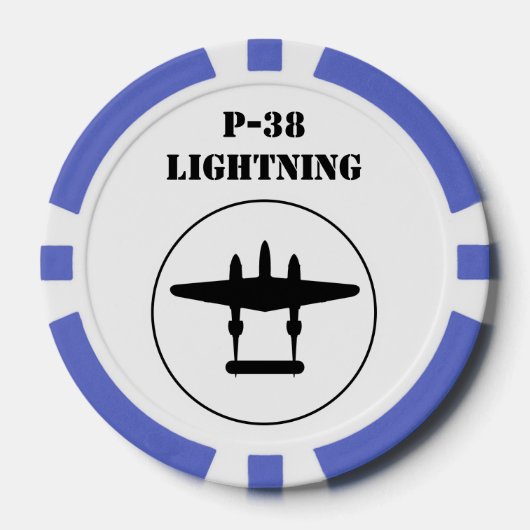 P-38 Bliksem Poker Chips (Voorkant)
