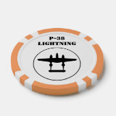 P-38 Bliksem Poker Chips (Enkel)