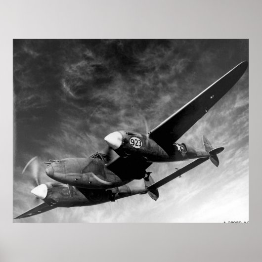 P-38 Bliksem Poster (Voorkant)