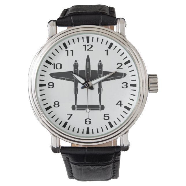 P-38 bliksem  stijl horloge (Voorkant)
