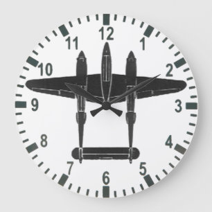 P-38 bliksemhoogtemeter grote klok