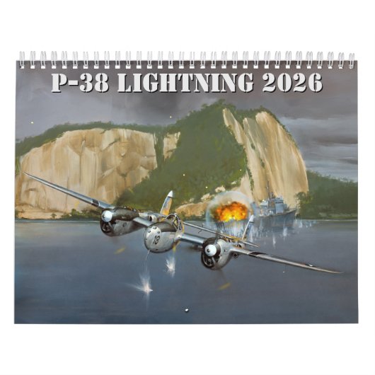 P-38 Éclair autorisé Calendrier 2025 (Protection)