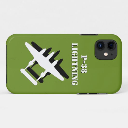 P-38 Éclair avec ShadowiPhone / coque ipad (Dos (Horizontal))