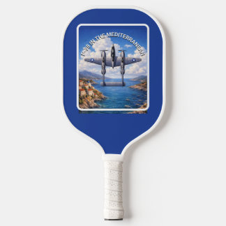 P-38 Lightning boven de Middellandse Zee Pickleball Paddle