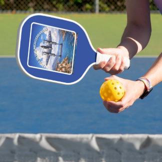 P-38 Lightning boven de Middellandse Zee Pickleball Paddle