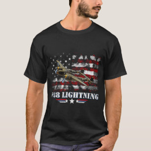 P-38 Lightning P38 WW2 Vliegtuig Fighter Jet Pilot T-shirt