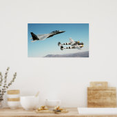 P-38 Verlichting F-15 Eagle Poster (Keuken)