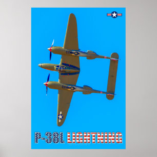 P-38L LICHTING POSTER