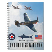 P-40 CURTISS WARHAWK FIGHTER SQUADRON NOTITIEBOEK (Voorkant)