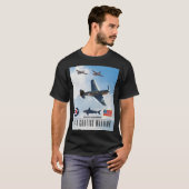 P-40 CURTISS WARHAWK FIGHTER SQUADRON T-SHIRT (Voorkant volledig)