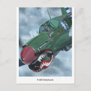 P-40 Kittyhawk Briefkaart