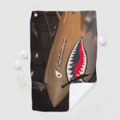 P-40 Warhawk Fighter Plane Golf Towel Golfhanddoek (Insitu)