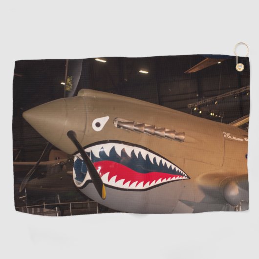 P-40 Warhawk Fighter Plane Golf Towel Golfhanddoek (Horizontaal)
