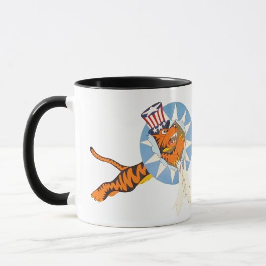 P-40 Warhawk Fighter Plane Nose Art Coffee Mok (Links)