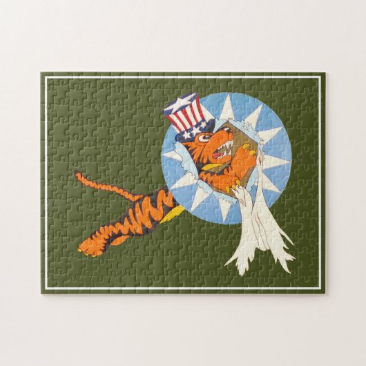 P-40 Warhawk Fighter Plane Nose Art Puzzle Legpuzzel (Horizontaal)