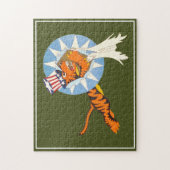 P-40 Warhawk Fighter Plane Nose Art Puzzle Legpuzzel (Verticaal)