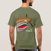 P-40 Warhawk Fighter Plane T-shirt (Achterkant)