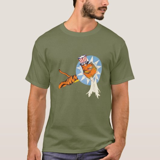 P-40 Warhawk Fighter Plane T-shirt (Voorkant)