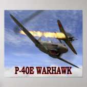 P-40 WARHAWK versus A6M2 ZERO-POSTER Poster (Voorkant)