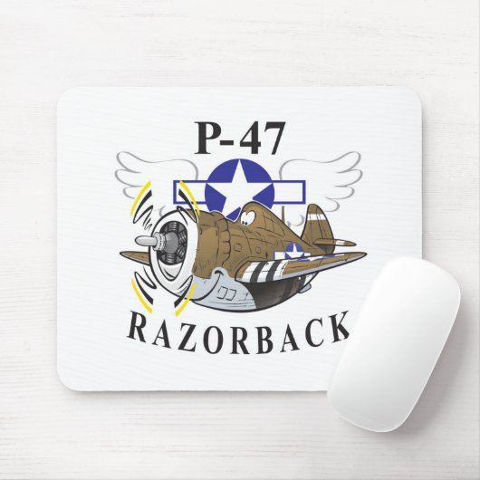 p-47-schroefdop muismat (Met muis)