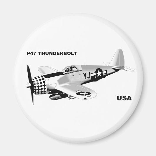 P-47 THUNDERBOLT MAGNEET (Voorkant)