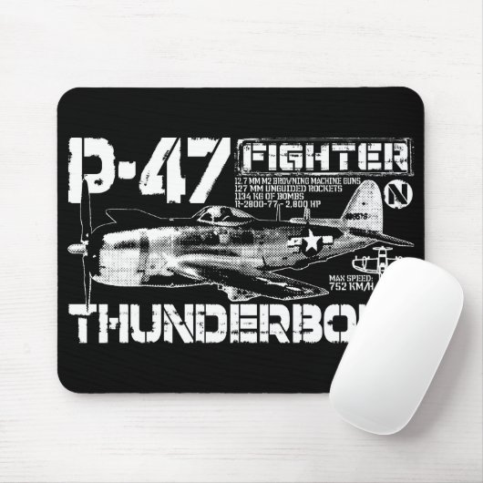 P-47 Thunderbolt Muismat (Met muis)