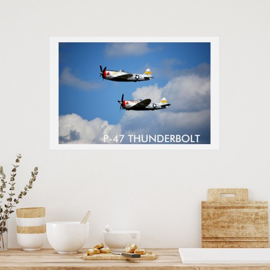 P-47 THUNDERBOLT "Nice Jugs" Poster (Keuken)