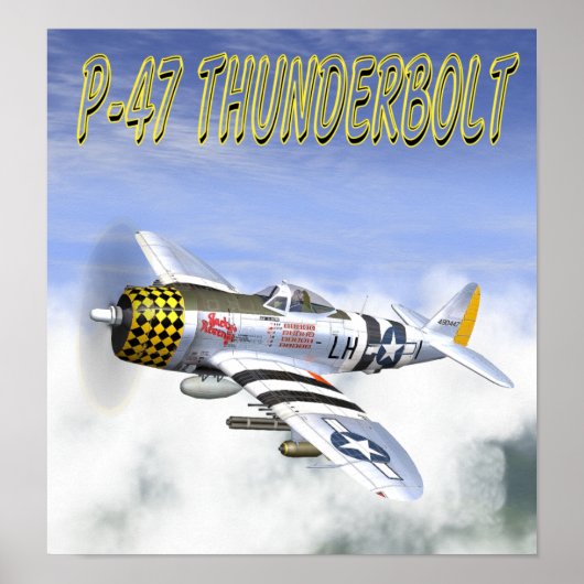 P-47 THUNDERBOLT POSTER (Voorkant)