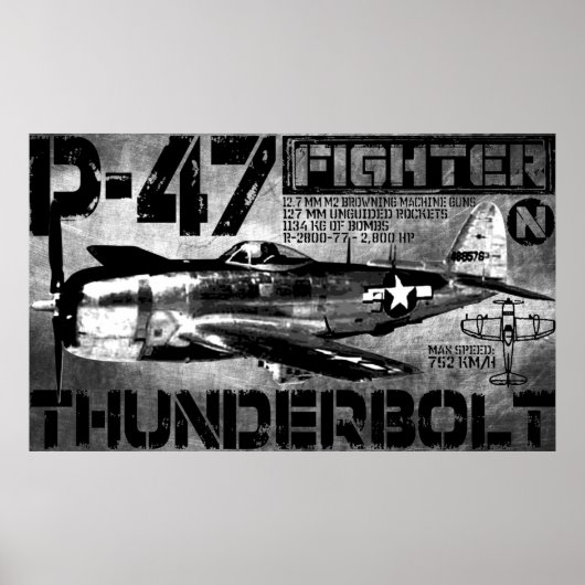 P-47 Thunderbolt Poster (Voorkant)