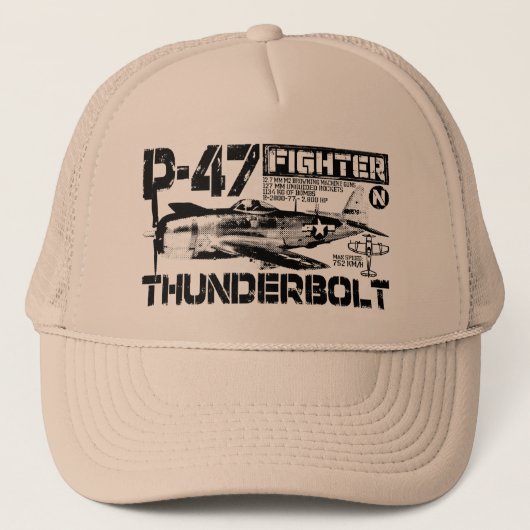 P-47 Thunderbolt Trucker Pet (Voorkant)