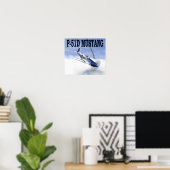 P-51 contre BF109 POSTER (Bureau à domicile)