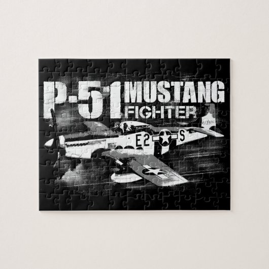 P-51 Mustang 8x10 Photo Puzzle with Gift Box Legpuzzel (Horizontaal)