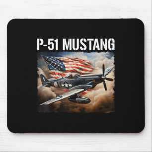 P-51 Mustang Amerikaans WW2 gevechtsvliegtuig P-51 Muismat