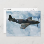 P-51 Mustang Briefkaart (Voorkant / Achterkant)