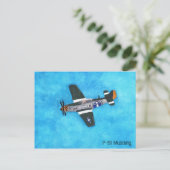 P-51 Mustang Briefkaart (Staand voorkant)
