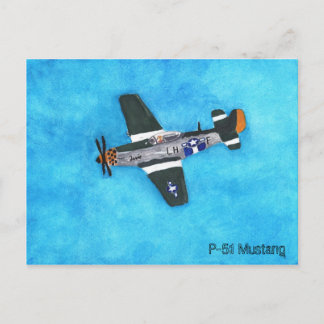P-51 Mustang Briefkaart