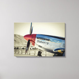 P-51 Mustang Canvas Afdruk