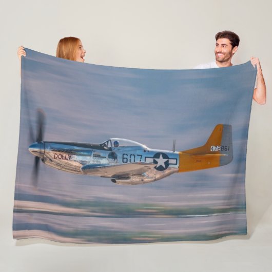 P-51 MUSTANG FLEECE DEKEN (In situ)