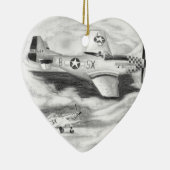 (P-51) Mustang Keramisch Ornament (Rechts)