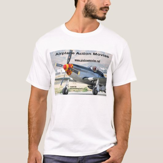 P-51 Mustang Mannen T-Shirt (Voorkant)