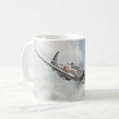 "P-51 Mustang"mug Koffiemok (Voorkant links)