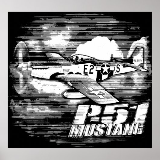 P-51 Mustang Poster (Voorkant)