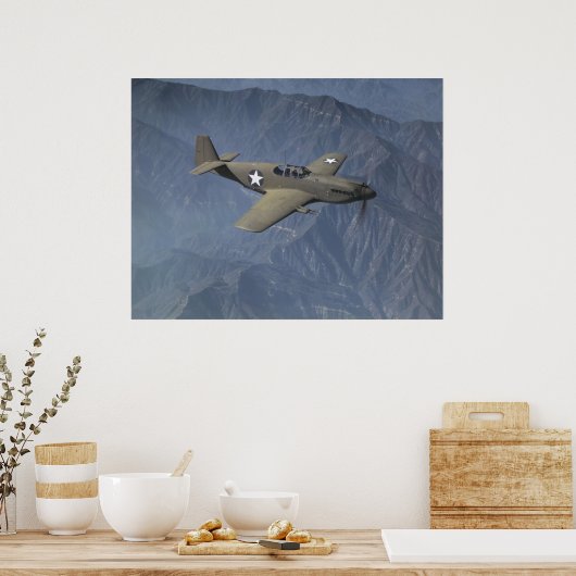 P-51 Mustang Poster (Keuken)