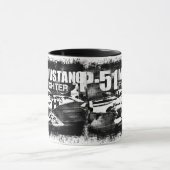 P-51 Mustang Ringer Coffee Mug (Centre)