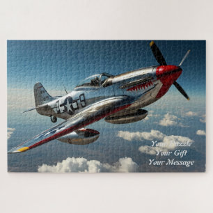 P-51 Mustang tijdens de vlucht: Legend of the Skie Legpuzzel