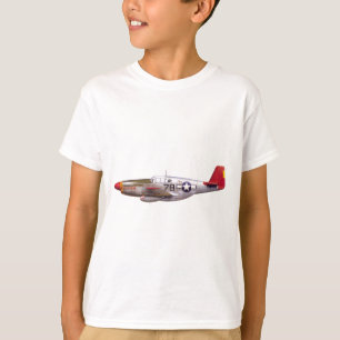 P-51 Mustang Tuskegee Airmen Wereldoorlog II T-shirt