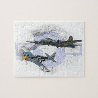 P-51 Mustang-vliegescorte Legpuzzel