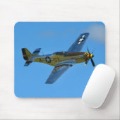 P-51D-mosterd-1 Muismat (Met muis)